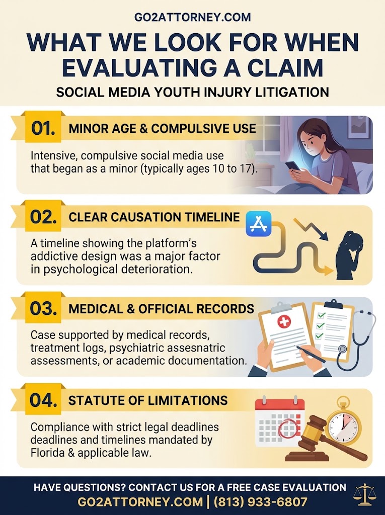Social Media Youth Injury Litigation Infographic